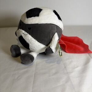FAO Schwarz Heroes of the Game 8" Soccer Ball Plush Caped BRAND NEW
